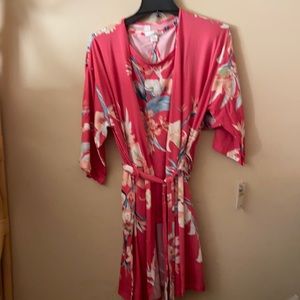 Flora Nikrooz Pink Floral Robe